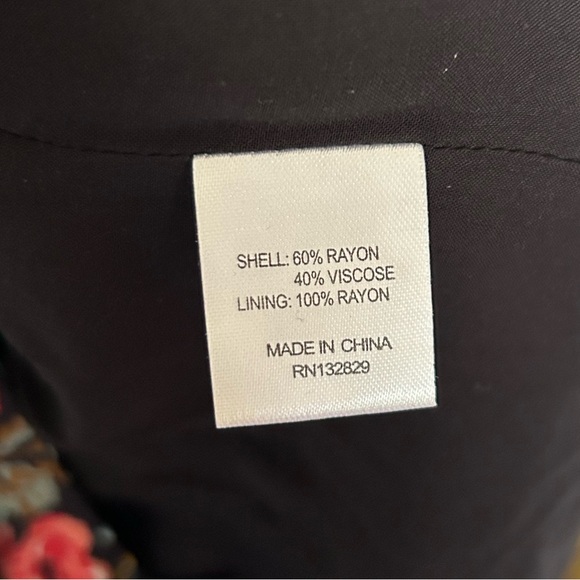 Majorelle Quincy Midi Dress with Slit - Pink and Blue Florals - Picture 9 of 10